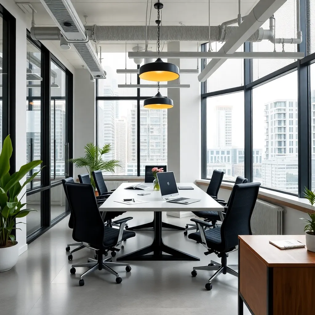 Finansal inovasyon ile büyüme sağlayan bir işletmenin ofis ortamı